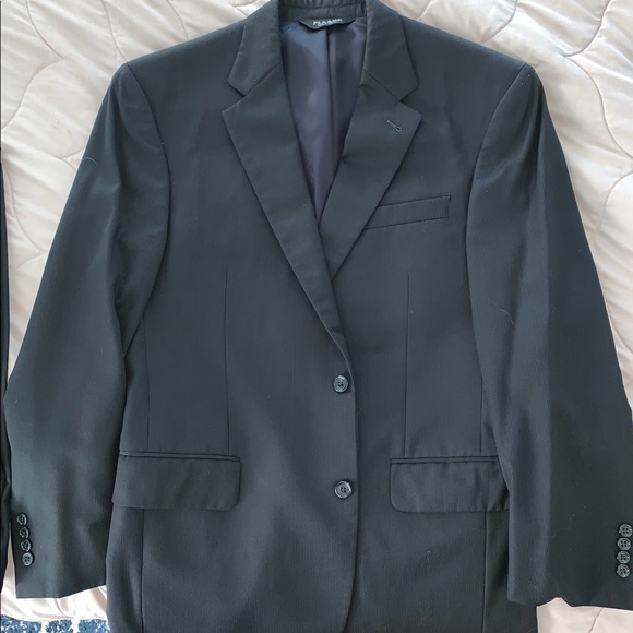 Blue Pinstriped Suit